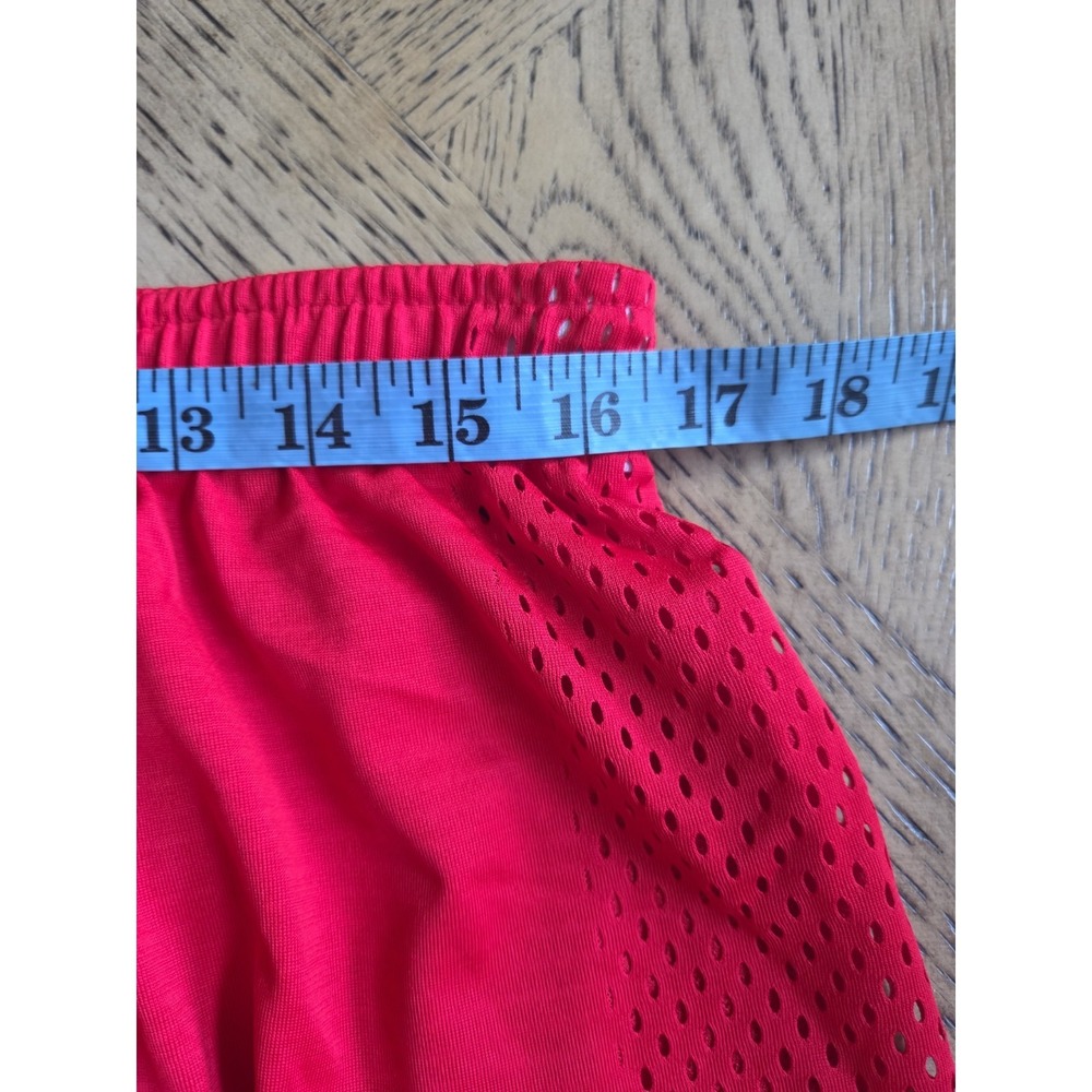 Vintage Nike Basketball Shorts Nike Team Shorts Red White Mesh Sides Mens XL - Picture 10 of 16